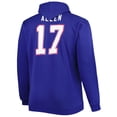 thumbnail image 3 of Men's Fanatics Josh Allen Royal Buffalo Bills Big & Tall Fleece Name & Number Pullover Hoodie, 3 of 3