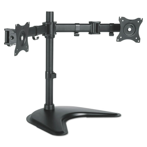 Kantek MA225 32 in. x 13 in. x 17.5 in. Supports 18 lbs. Dual Monitor Articulating Desktop Stand for 13 in. to 27 in. Monitors - Black