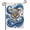 D, variant on XaaKee Garden Flags, Blue Waves Trophy Sports Championship Theme, Double-sided High-quality White Linen Small Garden Flags For Outside, Outdoor Decor, 12x18Inch