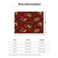 thumbnail image 3 of KLL Hot Chili Print Fleece Throw Blanket, Horizontal Fleece Bedding Cute Soft Blankets Comfy Fleece Flannel Plush Home Decor for Couch & Bed -40"x30", 3 of 9