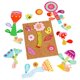 thumbnail image 1 of Juguete de madera para niños con chincheta de corcho, rompecabezas de cartón, juguete de aprendizaje para el cerebro Planta, 1 of 9