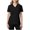 Black, variant on Short Sleeve T-Shirts for Women V Neck Nursing Uniform Shirts with Lightweight Breathable Summer Fit