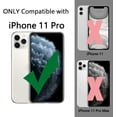 thumbnail image 6 of Phone Case Compatible for iPhone 11 Pro Case, Clear Back Cover Bumper Cases for 5.8-Inch, Black, 6 of 7