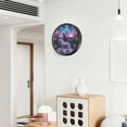 thumbnail image 6 of Voice Activated Clock with Glow Light 12 Inch Large Silent Wall Clock Battery Operated for Home Decor White Unicorn and Castle, 6 of 8