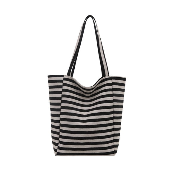 ROZYARD Stripe Toted Bag Trendy Purse Handbag Large Capacity Hoboes Bag Shoulder Bag