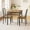 Retro Brown-MDF, variant on GAOMON Small Dining Table Set for 2, Square Dining Room Table Set for 2, Table and Chairs Set with 2 Upholstered Chairs, Kitchen Table Set for Small Spaces, Apartment, Gray