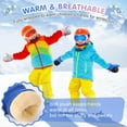 thumbnail image 5 of Rhino Valley Snow Mittens for Kids, Waterproof Toddler Ski Gloves, Warm Winter Mittens with Adjustable Magic Tape,Snow Gloves for Outdoor Skiing Snowboarding (Blue, S), 5 of 7