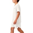 thumbnail image 5 of FSYBOA Boys Athletic Outfit Set Size 7T, 2 Piece Short Sleeves Summer Quick Dry Kids T Shirts and Shorts White, 5 of 9