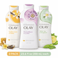thumbnail image 4 of Olay Essential Botanicals Body Wash Variety Pack, Vanilla Cream & Honey, Passionflower & Lychee, White Tea & Bergamot, 23.6 fl oz Each, 3 Pack, 4 of 5