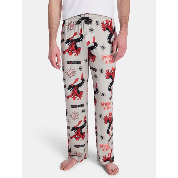 Spider-Man Men's & Big Men's Graphic Lounge Pants, 25'' Inseam, Sizes S-2XL
