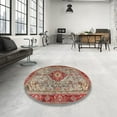 thumbnail image 4 of Ahgly Company Machine Washable Indoor Rectangle Traditional Light French Beige Brown Area Rugs, 7' x 10', 4 of 7