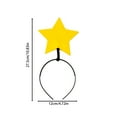 thumbnail image 2 of Star Hairbands Glitter Headpiece Eye Catching Festival Accessories Women Girls Party Hair Clips Boho Photo Booth Props, 2 of 3