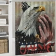 thumbnail image 6 of Orinice Bald Eagle Patriotism American Romanticism Bathroom Decor Set Multi Size Colorful Luxurious Graphic Print Polyester Fabric Fashion Bathroom Decor Set with Hooks 69x72, 6 of 7