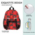 thumbnail image 5 of Game Controller Red Pattern Backpack for School, Cute School Bag with Adjustable Shoulder Straps and Padded Back, 15"x11.42"x5.5", 5 of 5