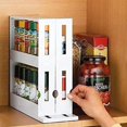 esafio 2 Tier Kitchen Spice Organizer Rack MultiFunction Rotating
