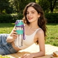 thumbnail image 5 of Sports Water Bottle with Mist Spray - 2-in-1 BPA-Free Drinking Bottle with Misting Function - Leak Proof Hydration Bottle for Gym - 1 Bottle - Purple, 5 of 6