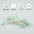 thumbnail image 5 of HOMEFOX 800 Count Green Cotton Swabs with Precision Pointed Tips, Pure Organic Cruelty-Free, 5 of 7