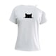 thumbnail image 3 of Tops con hombros descubiertos para mujer, camisa de manga corta, ropa deportiva elegante, ropa, camiseta básica, Tops tipo túnica de verano para ofici Blanco, 3 of 10