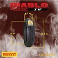 thumbnail image 2 of Pirelli Diablo Rosso IV Front 110/70ZR17 & Rear 200/60ZR17 Tire Set w/ Keychain, 2 of 9