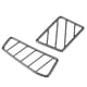 thumbnail image 1 of Cubiertas de salida de aire laterales, 2 piezas de pegatinas de fibra de carbono para salida de aire lateral, pegatinas de salida C, diseño elevado, 1 of 9