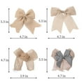 thumbnail image 2 of 8 Pcs Burlap Bow Rustic Jute Bows Ornament Burlap Bows Burlap Wreaths Bows for Wreath Christmas Tree Farmhouse Wedding Holiday Outside Cabinet Decor or DIY Crafts (8 Styles),Topboutique, 2 of 9
