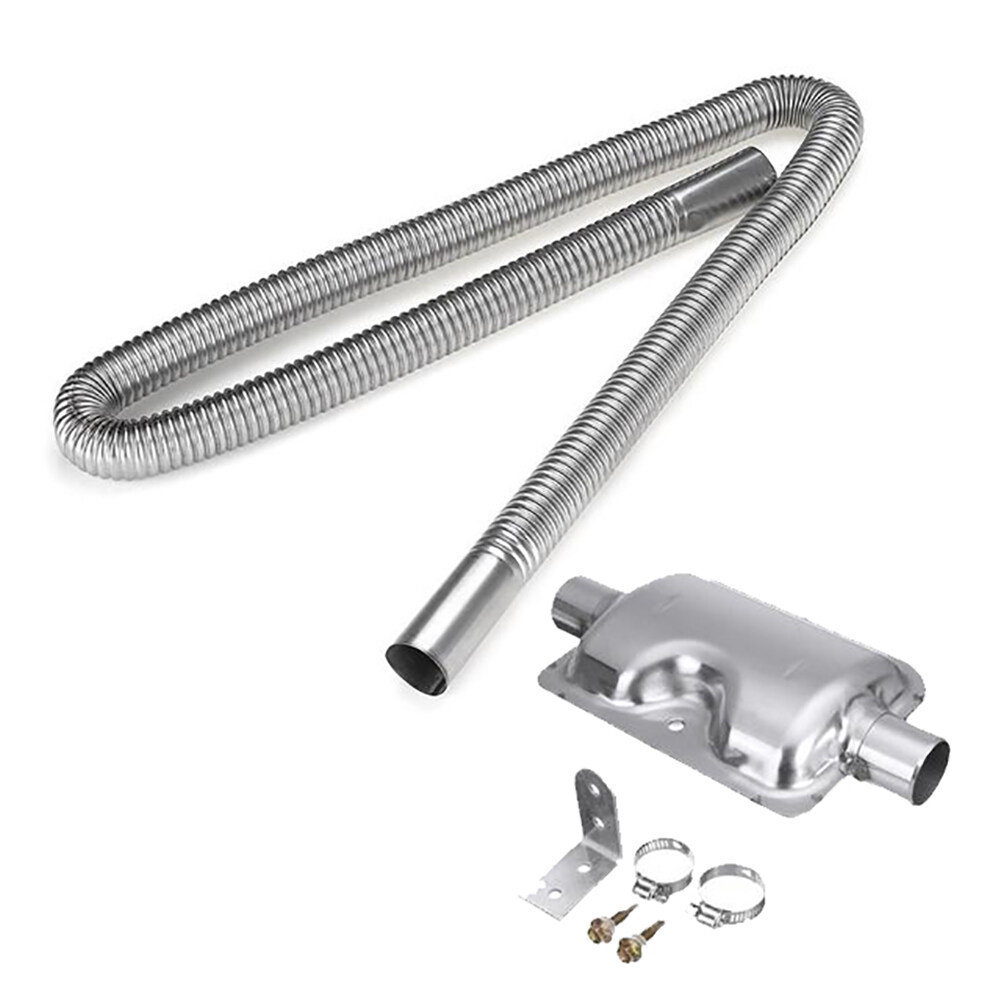 Uposao 1.2m Stainless Steel Exhaust Pipe Noise Canceller Exhaust DB