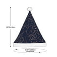thumbnail image 3 of Sikiie Navy Dark Blue Christmas Hat, Santa Hat Holiday for Adults Unisex Xmas Hat for New Year Festive Party, 3 of 6