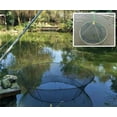 thumbnail image 3 of Landing Fishing Net Large Foldable Drop Net Prawn Bait Crab Shrimp Crucian Portable Mesh For Outdoor Reservoir Pond Use 80/100cm, 3 of 9