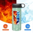 thumbnail image 6 of Yiaed Tropical Pineapple Print Water Bottle with Straw Lid, Stainless Steel Double Wall Insulated Water Bottle | Leak-Proof and Spill-Proof Water Bottle, 6 of 8