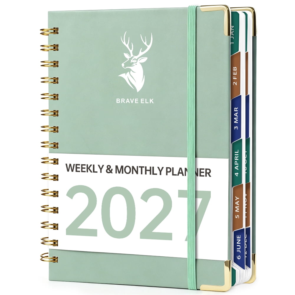 2027 Planner Calendar Year Monthly & Daily Hardcover Planner for Teachers Students Office Workers -A5 Calendar Planner Ideal for Planning at School Home and the Office 5.7“ x 8.3”