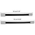 thumbnail image 2 of 2pcs Foam Extension Tube With Connector, 360 Degrees Faucet Sprayer Extension Hose, Black 30cm/50cm, 2 of 5