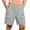 Gray, variant on Men's Shorts Casual Elastic Waist with Flap Pockets Lounge Shorts for Everyday Wear