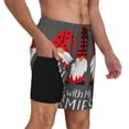 thumbnail image 3 of Goofa Chillin with My Gonme Printed Men's Swim Trunks Board Shorts Quick Dry Mens Swimming Trunks with Compression Liner,Breathable Fit Hawaii Beach Shorts-, 3 of 9