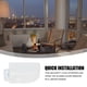 thumbnail image 5 of 4 topes de seguridad para ventanas y puertas corredizas, color blanco, 5 of 6