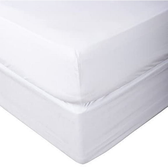 1100 Thread Count 3 Piece (1- Fitted Sheet + 2- Pillow cover) Quality 18 Inch Deep Pocket 100% Egyptian Cotton Color White Solid Size Twin