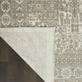 thumbnail image 5 of Nourison Silken Weave Floral Ivory Beige 2'2" x 7'6" Area Rug, (2x8), 5 of 7