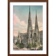 thumbnail image 2 of Art.com St. Patrick's Cathedral, New York City Art Print, Brown Frame Wall Art, 17" x 23", 2 of 5