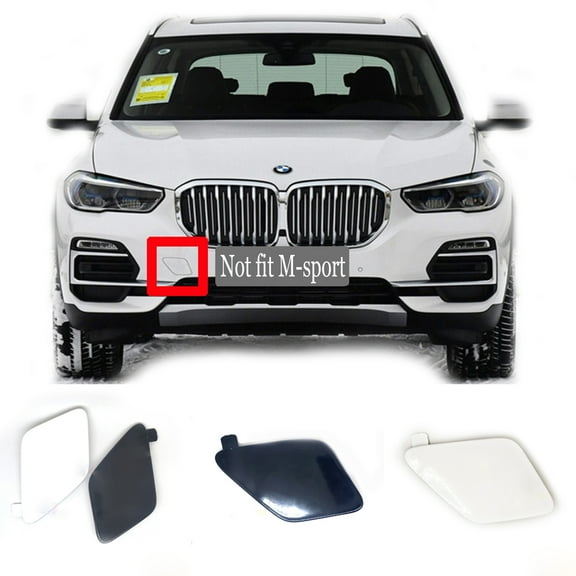 Trimla Front Tow Cover for 19-22 BMW X5 G05 Fit 25dX 30dX 30iX 40iX 45eX 50iX xDrive sDrive SAV 2019 2020 2021 2022 bumper Towing Hook Eye Cap 51119492880