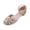 Gold, variant on Gyujnb Closed Toe Pearl Glitter Hook and Loop Low Heel Dress Shoes for Wedding Party Prom (Big Girls),8-9 Years