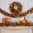thumbnail image 6 of Fall Tinsels Garland Metallic Hanging Garland, Shiny Thanksgiving Party Decoration for Fireplace Door Wall Stairs Windows, Durable Reusable Fall Garland for Holiday Home Decor, 6 of 7