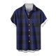 thumbnail image 1 of Mens Casual Manga Corta Botón Abajo Camisas, Cuello de Vuelta Impresión para el Verano, Al Aire Libre Y Desgaste Casual, 1 of 9