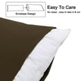 thumbnail image 3 of PiccoCasa Body Pillowcase Brushed Microfiber Body Pillow Cover, Jumbo Brown, 3 of 7