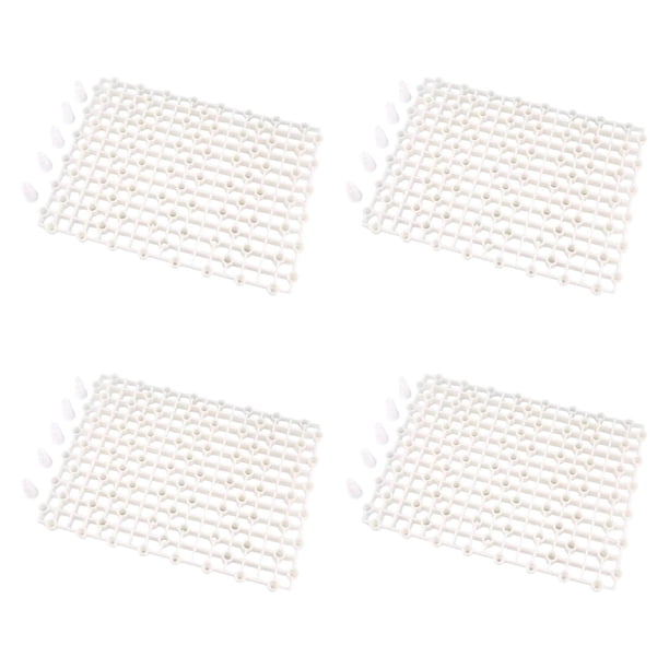 Placas de cobertura de partición del acuario de 4pcs, paneles divisores del acuario, separador resistente para usar tableros de filtrado inferior para