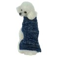 thumbnail image 4 of Classic True Blue Heavy Cable Knitted Ribbed Fashion Dog Sweater, 4 of 7