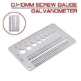 thumbnail image 2 of 0.1-10mm Stainless Steel Bolt Nut Screw Thread Gauge Fastener Measuring Gauge Checker Drill Bit Bolt Wire Gauge Marking Tools Measure A Screw, 2 of 7
