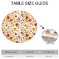 thumbnail image 6 of Pioneer Flower Floral Print Pattern Round Fitted Tablecloth with Elastic Edge,Dining Table Cover Waterproof,Outdoor Round Tablecloth for Camping,Dining,Indoor and Outdoor, 6 of 7
