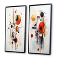 thumbnail image 3 of Designart "Colorful Suprematism Pure composition II" Abstract Suprematism Framed Wall Art Set Of 2 - Multi-Color Abstract Gallery Wall Frame Set For Home Decor, 3 of 6