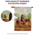 thumbnail image 4 of America Forever Cowboy Riding Horse Summer House Flag 28 x 40 inches Country Farm Animal American Horse Equestrian Double Sided Summer Seasonal Yard Outdoor Decorative Rustic Rodeo House Flag, 4 of 5