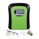 thumbnail image 5 of Caja de seguridad con llave y combinación para montar en la pared, ideal para garaje y jardín. Verde, 5 of 7