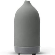 Vitruvi Stone Diffuser, Ceramic Ultrasonic Essential Oil Diffuser for Aromatherapy, Charcoal, 90ml Capacity
